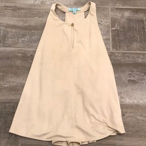 Cream Keyhole Tank Top